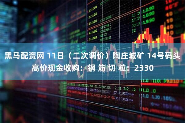 黑马配资网 11日（二次调价）陶庄城矿 14号码头高价现金收购：钢 筋 切 粒：2330